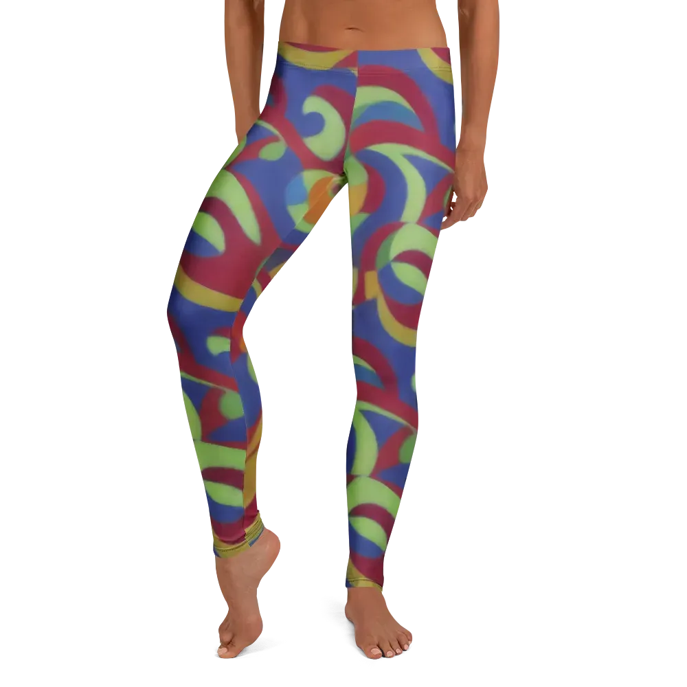 Chromatic Carousel on Leggings — Front