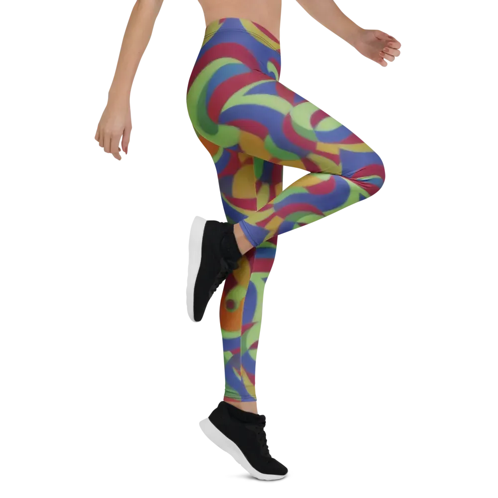 Chromatic Carousel on Leggings — Right