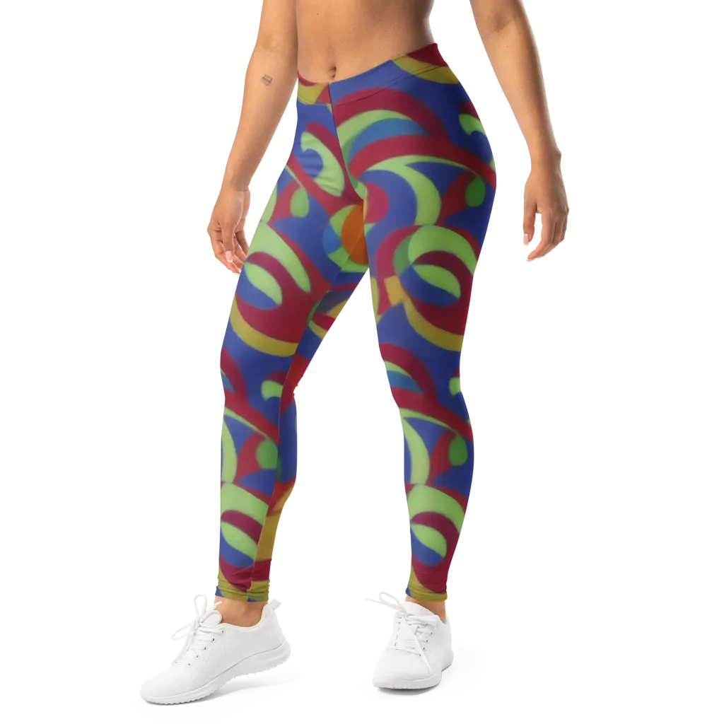 Chromatic Carousel on Leggings — Left Front