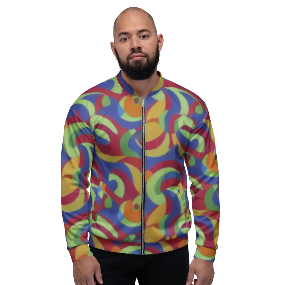 Chromatic Carousel on Bomber Jacket — Front