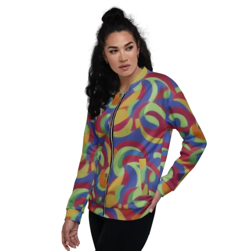 Chromatic Carousel on a Bomber Jacket