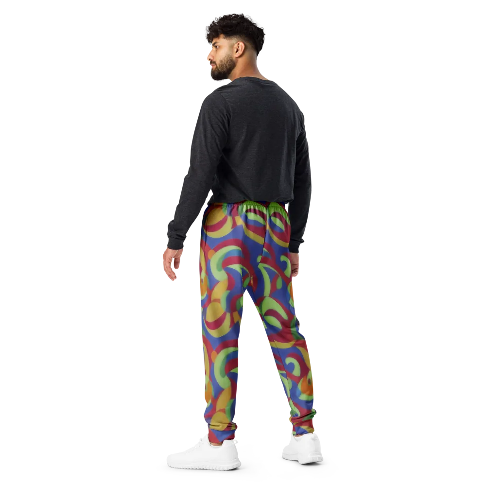 Chromatic Carousel on Men's Joggers — Back