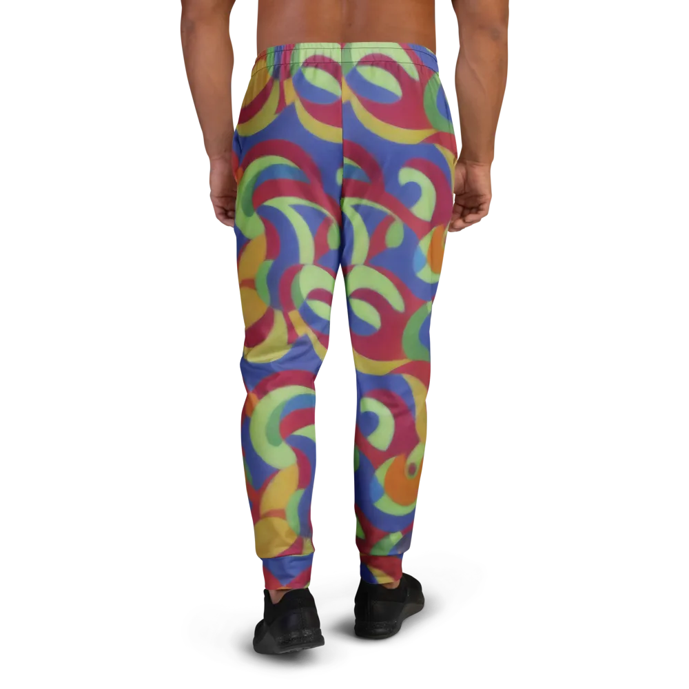 Chromatic Carousel on Men's Joggers — Back