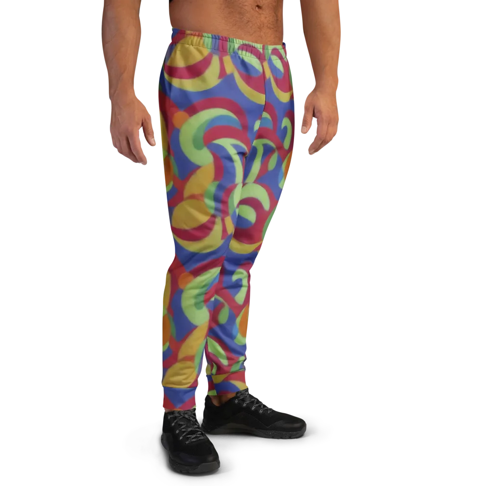 Chromatic Carousel on Men's Joggers — Right