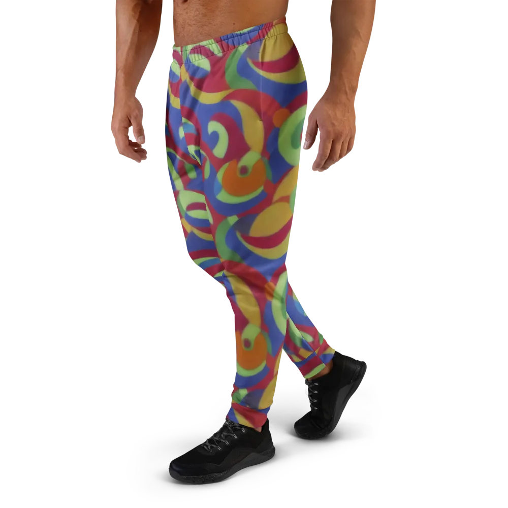 Chromatic Carousel on Men's Joggers — Left