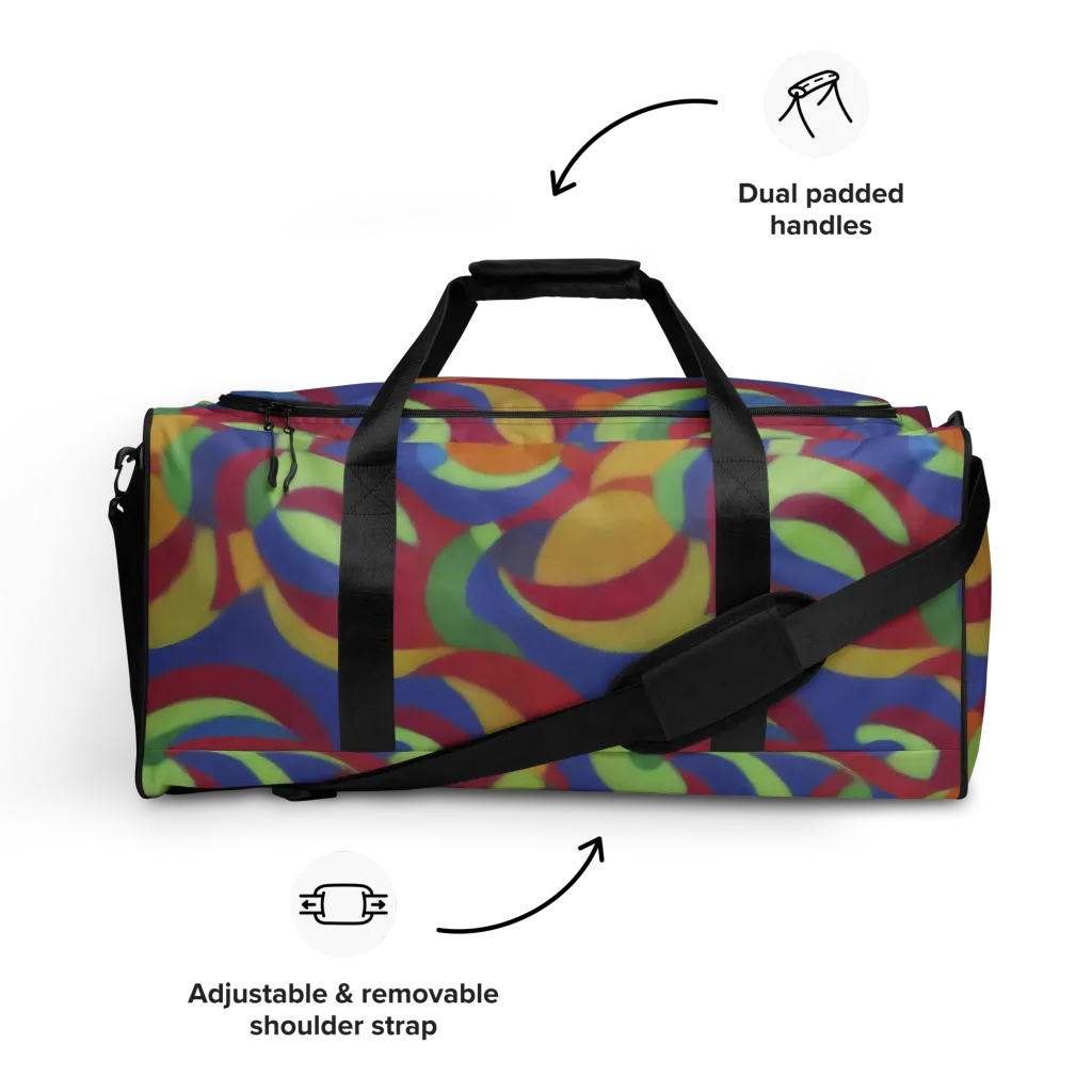 Chromatic Carousel on Duffle Bag — Front