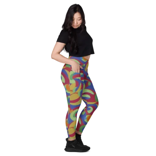 Chromatic Carousel on a Leggings with Pockets