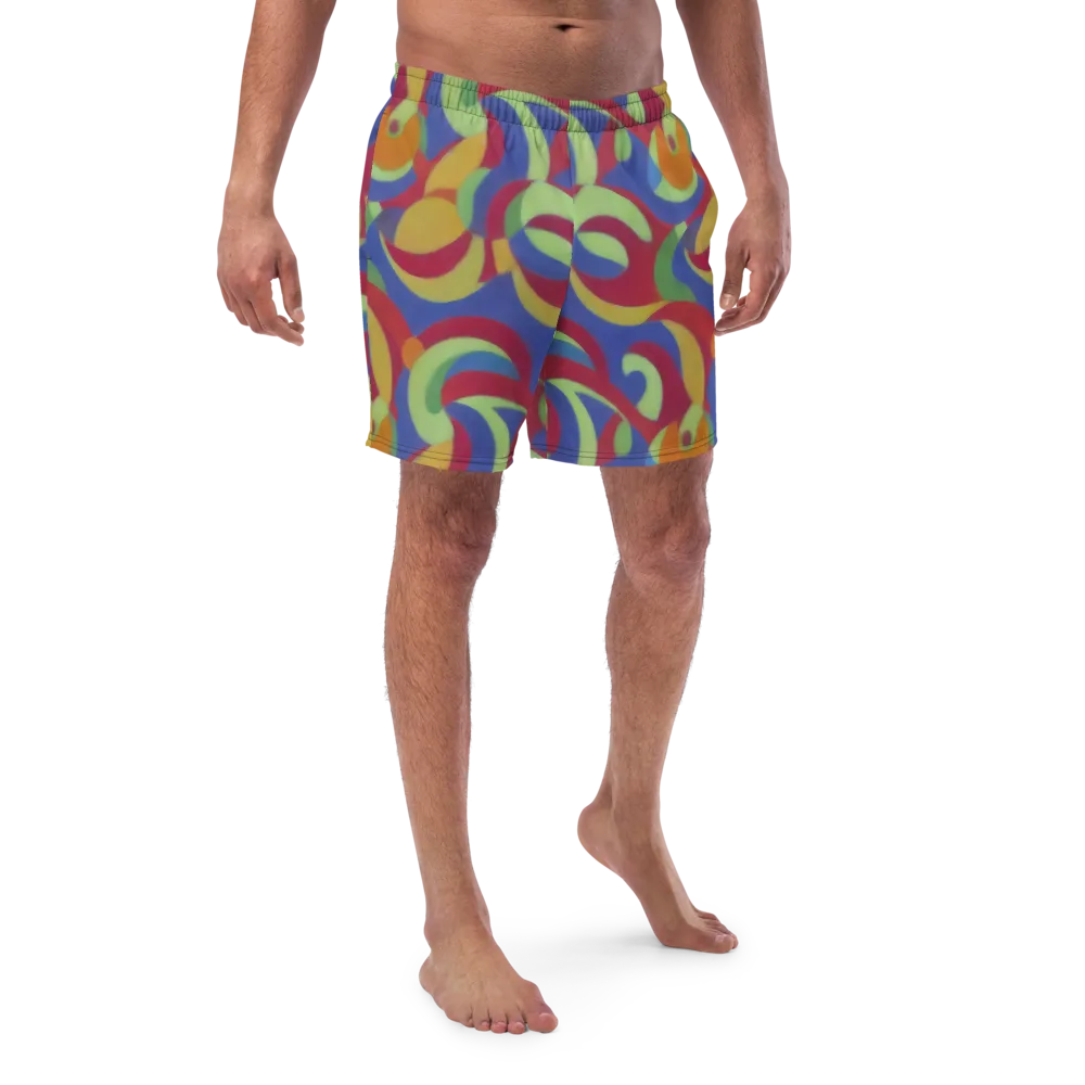 Chromatic Carousel on Swim Trunks — Front