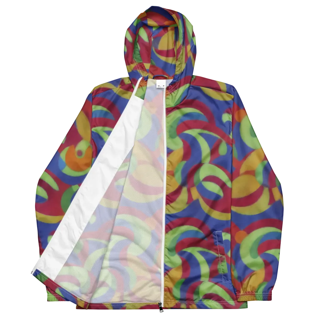Chromatic Carousel on Men's Windbreaker — Front