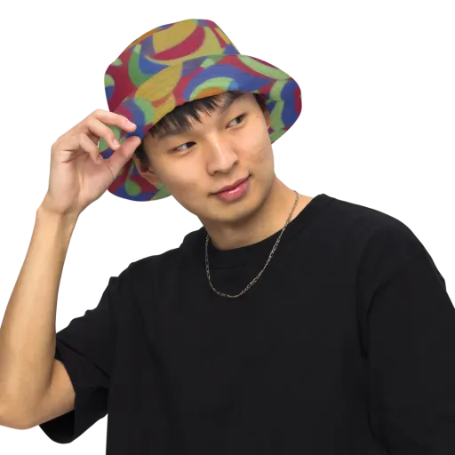 Chromatic Carousel on a Reversible Bucket Hat