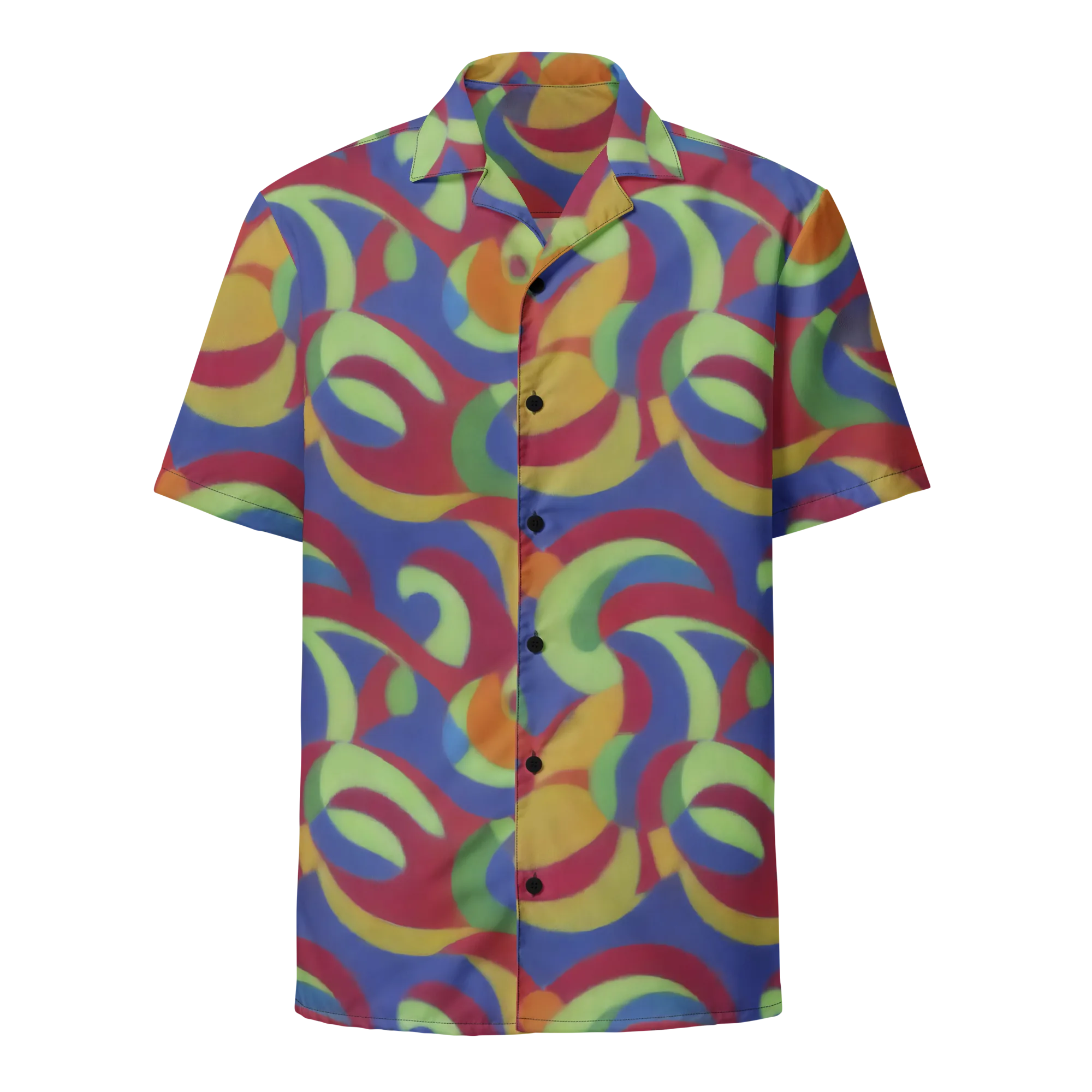 Chromatic Carousel on Button Shirt — Front