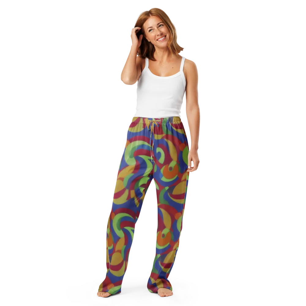 Chromatic Carousel on Women's Pajama Pants — Front