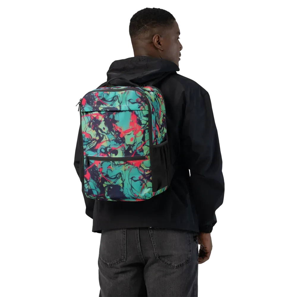 Ink Afterglow on Utility Backpack — Back