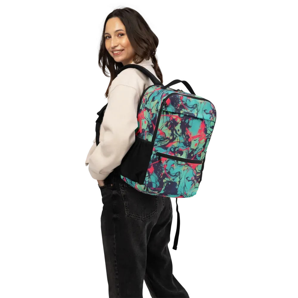 Ink Afterglow on Utility Backpack — Back