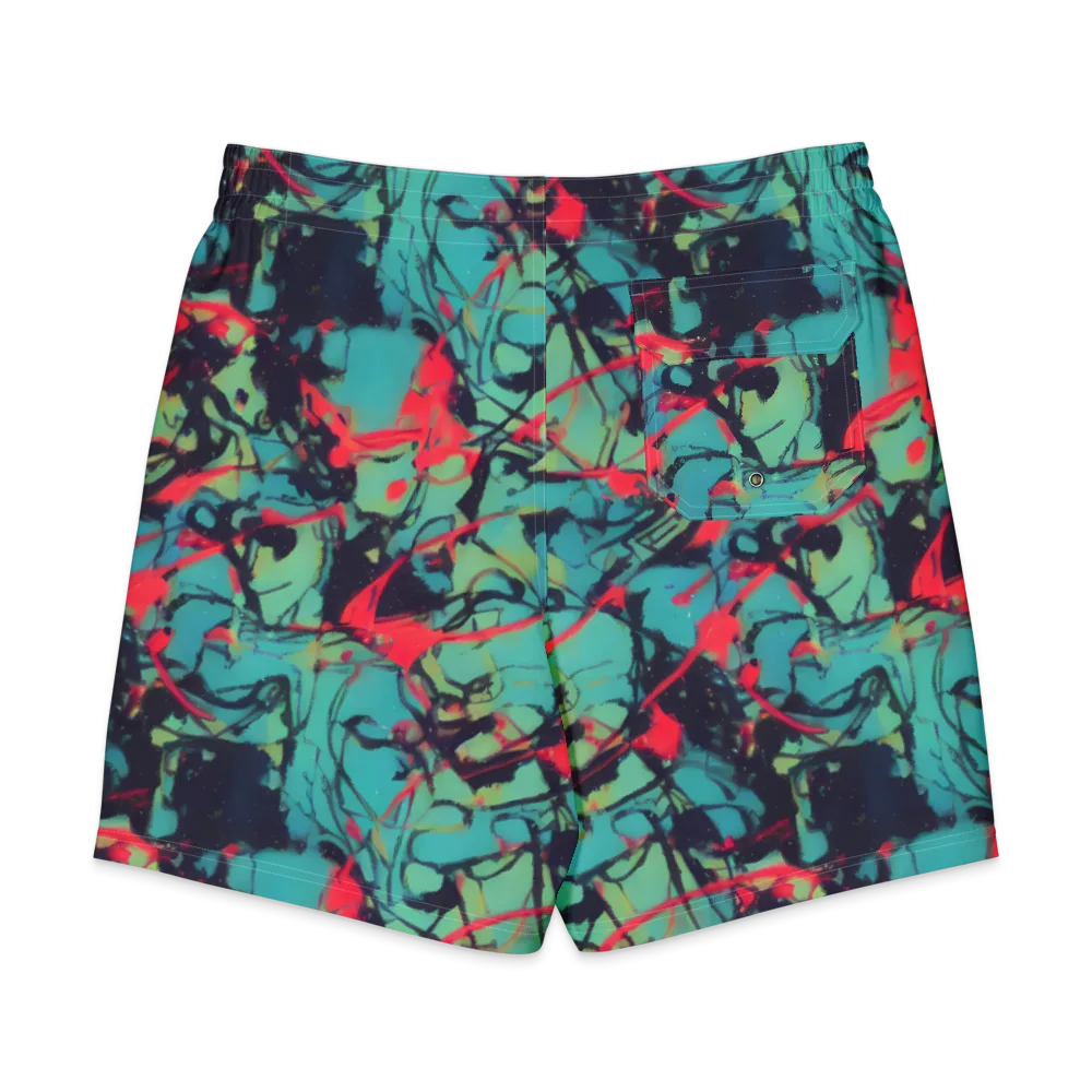 Ink Afterglow on Men's Board Shorts — Back