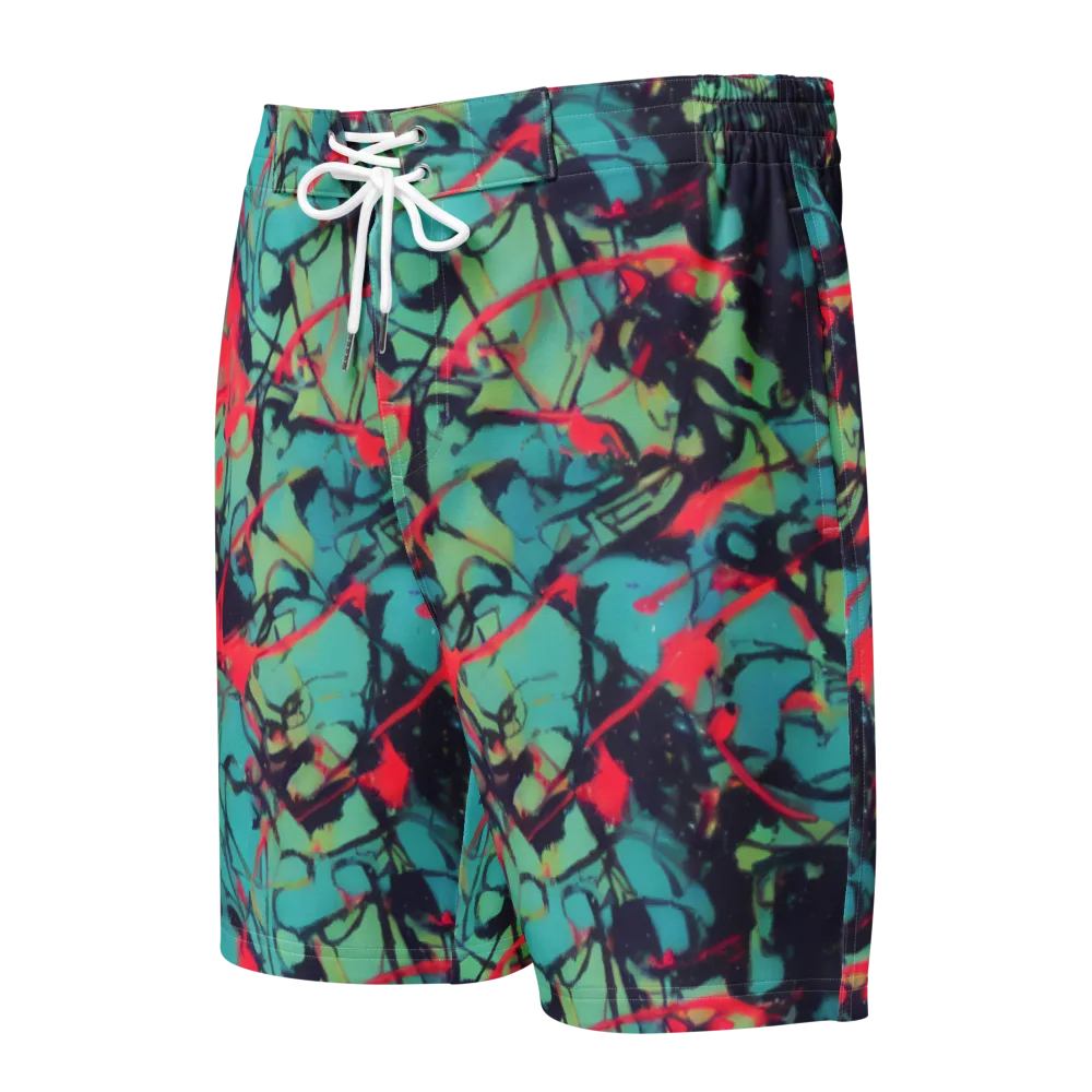 Ink Afterglow on Men's Board Shorts — Front