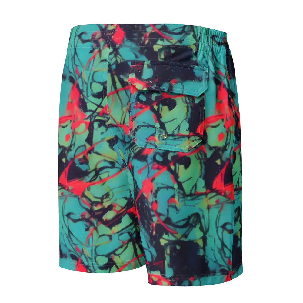 Ink Afterglow on Men's Board Shorts — Back