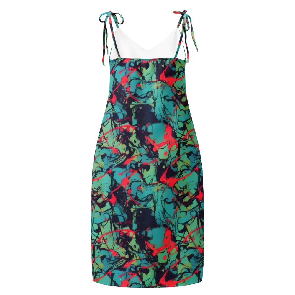 Ink Afterglow on Slip Dress — Back