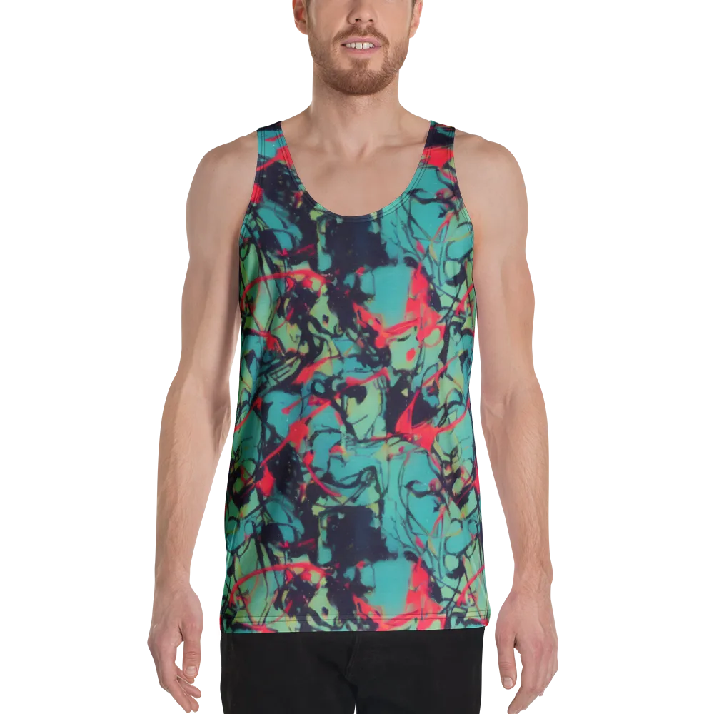 Ink Afterglow on Men's Tank Top — Front