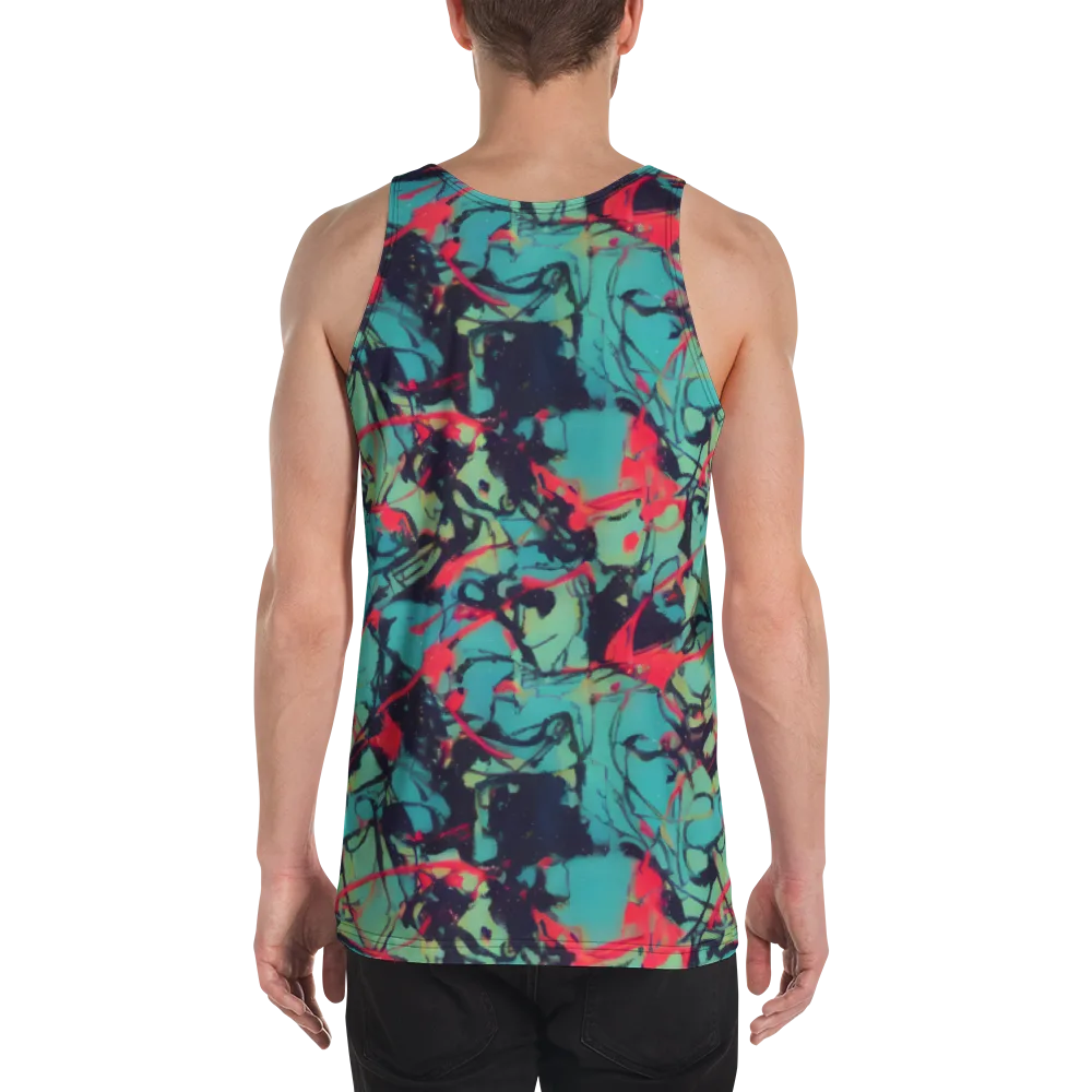 Ink Afterglow on Men's Tank Top — Back
