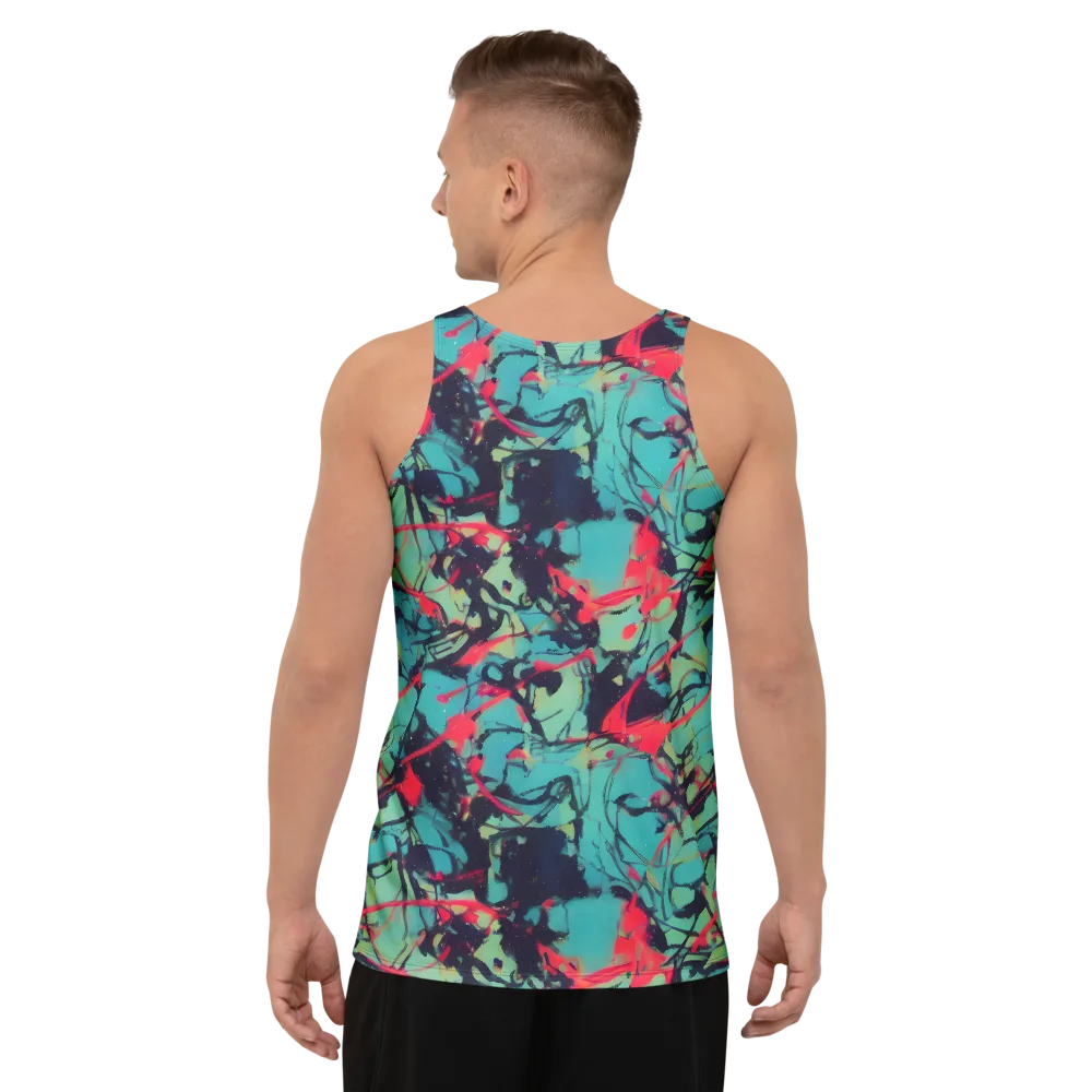 Ink Afterglow on Men's Tank Top — Back