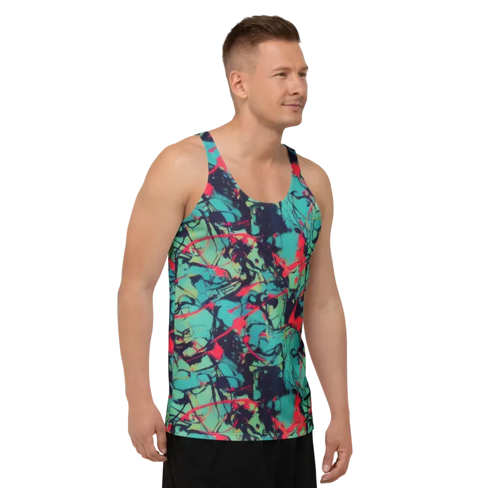 Ink Afterglow on Men's Tank Top — Right Front