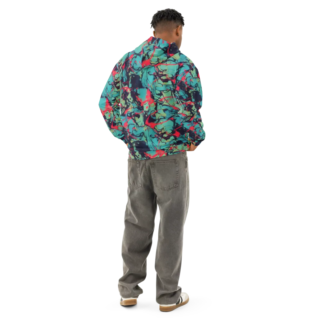 Ink Afterglow on Cotton Hoodie — Back