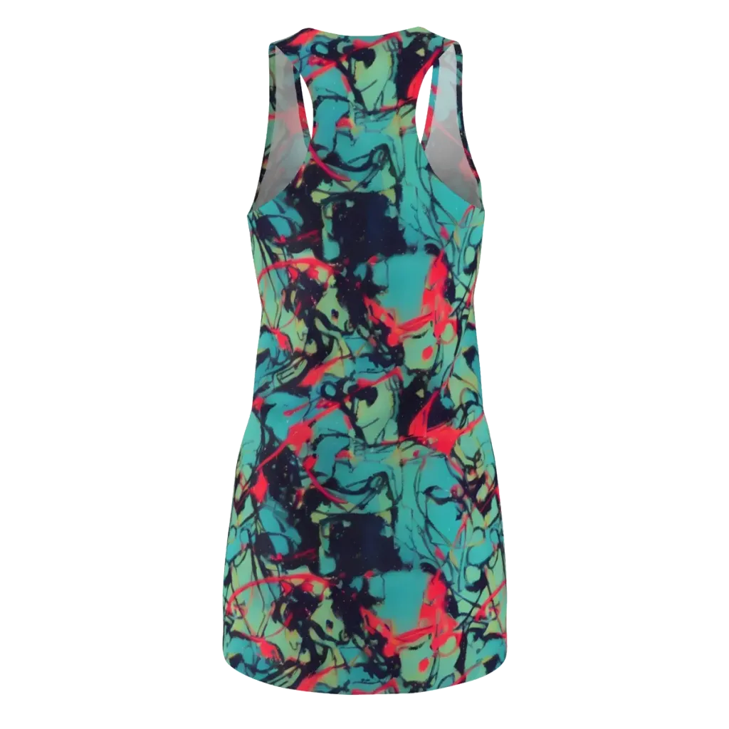 Ink Afterglow on Racerback Dress — Back