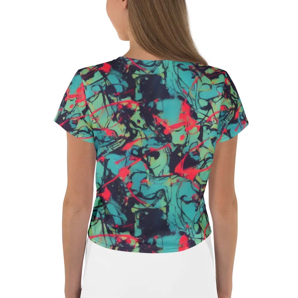 Ink Afterglow on Crop Tee — Back