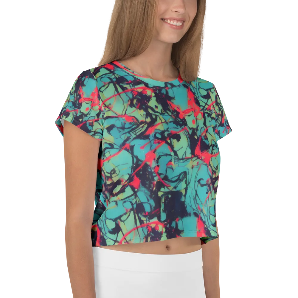 Ink Afterglow on Crop Tee — Right