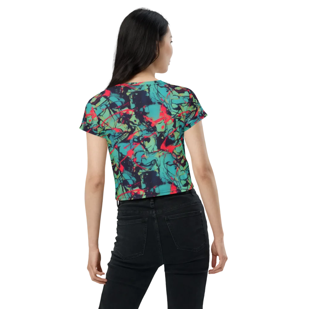 Ink Afterglow on Crop Tee — Back