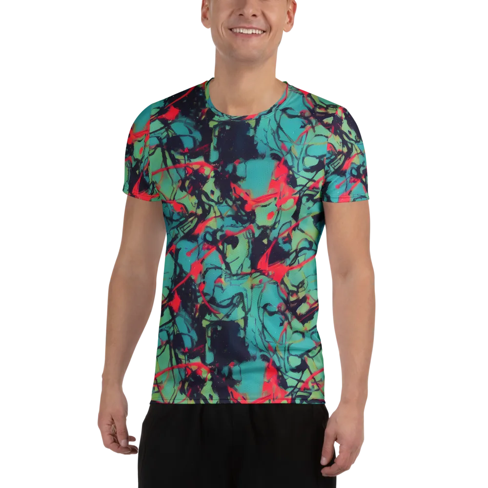 Ink Afterglow on Men's Athletic T-Shirt — Front