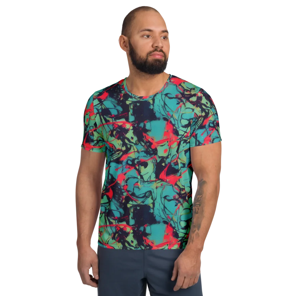 Ink Afterglow on Men's Athletic T-Shirt — Front