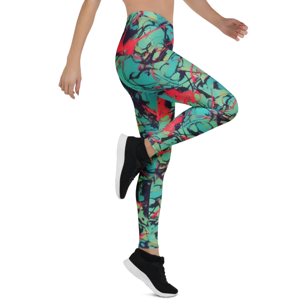Ink Afterglow on Leggings — Right