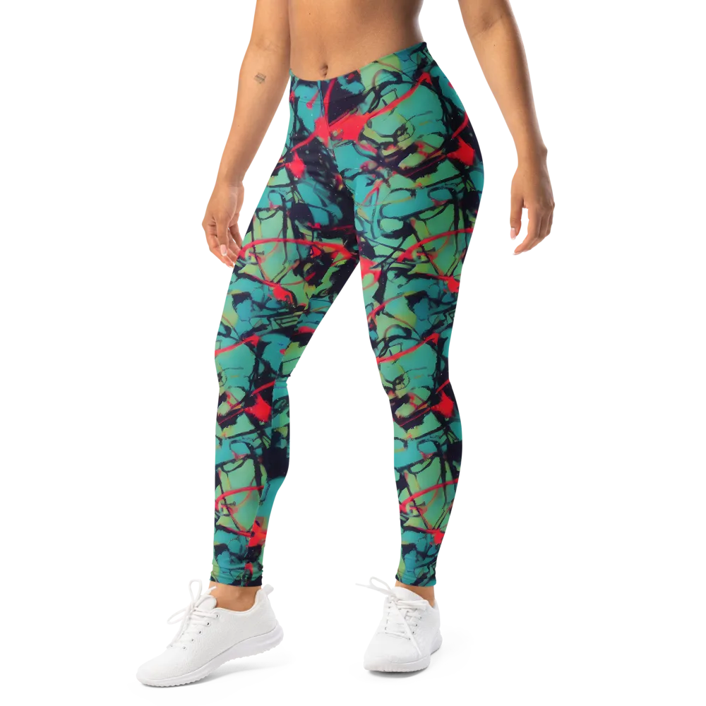 Ink Afterglow on Leggings — Left Front