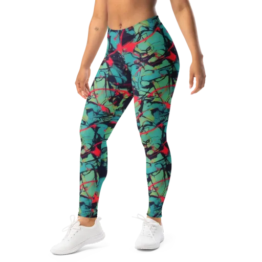 Ink Afterglow on a Leggings