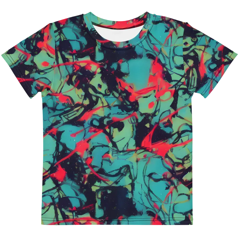 Ink Afterglow on Kids Crew Neck T-Shirt — Front