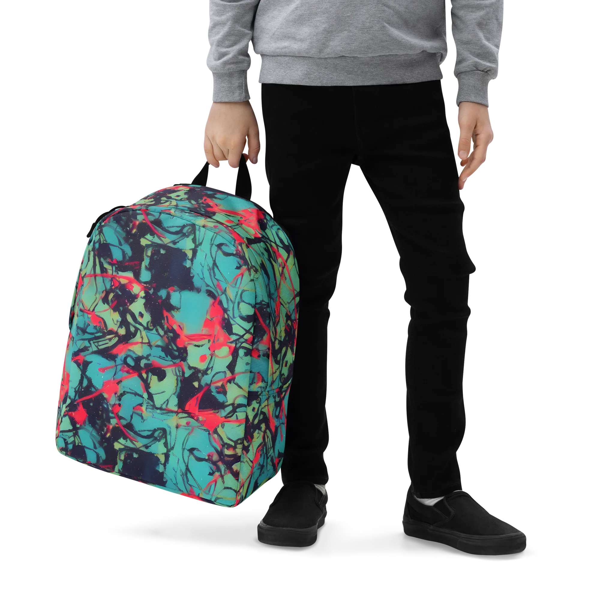 Ink Afterglow on Minimalist Backpack — Zoomed-in