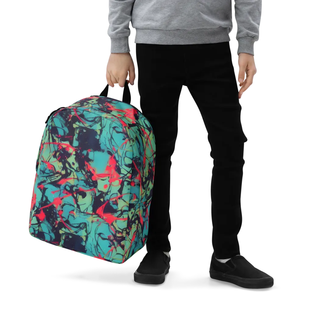 Ink Afterglow on Minimalist Backpack — Zoomed-in