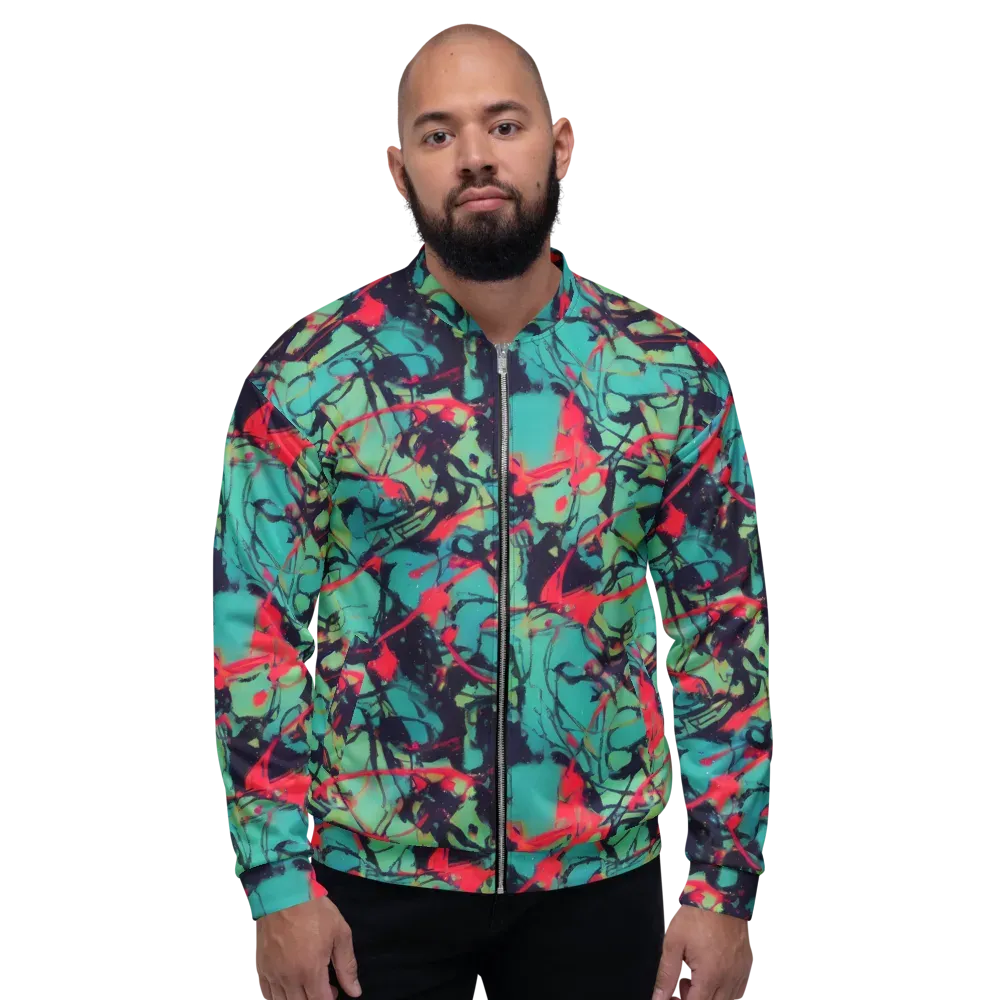 Ink Afterglow on Bomber Jacket — Front