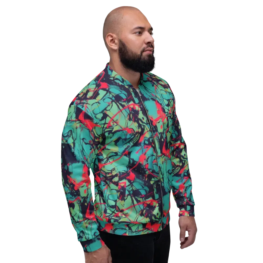 Ink Afterglow on Bomber Jacket — Right