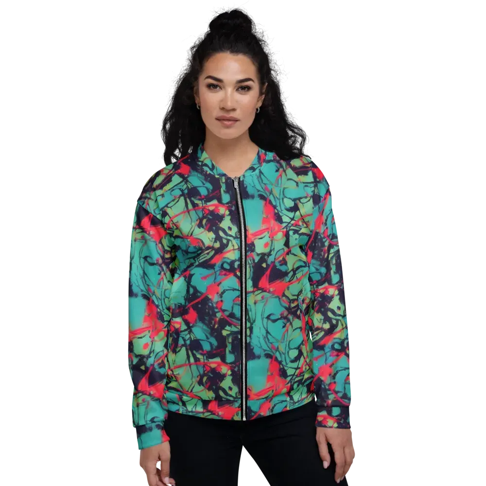 Ink Afterglow on Bomber Jacket — Front