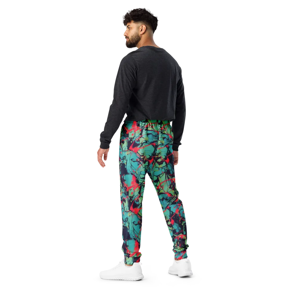 Ink Afterglow on Men's Joggers — Back
