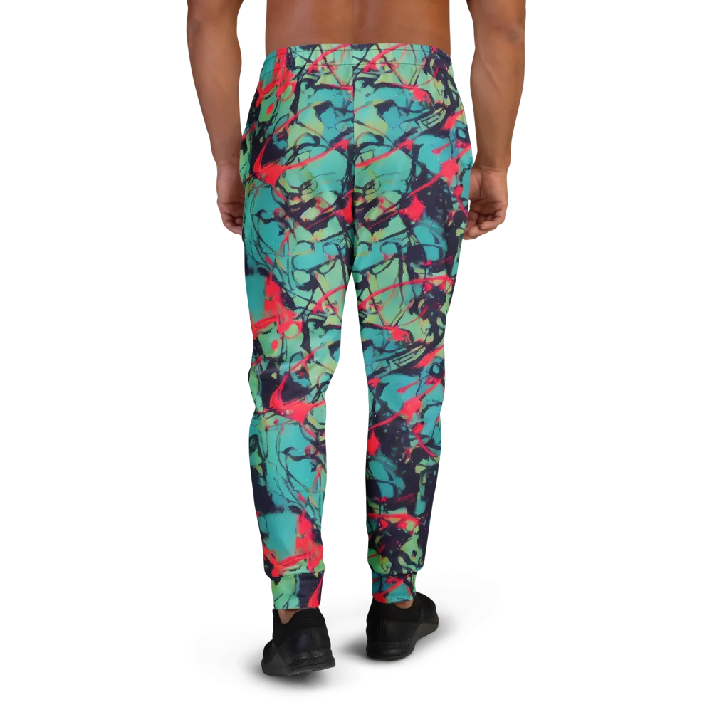 Ink Afterglow on Men's Joggers — Back