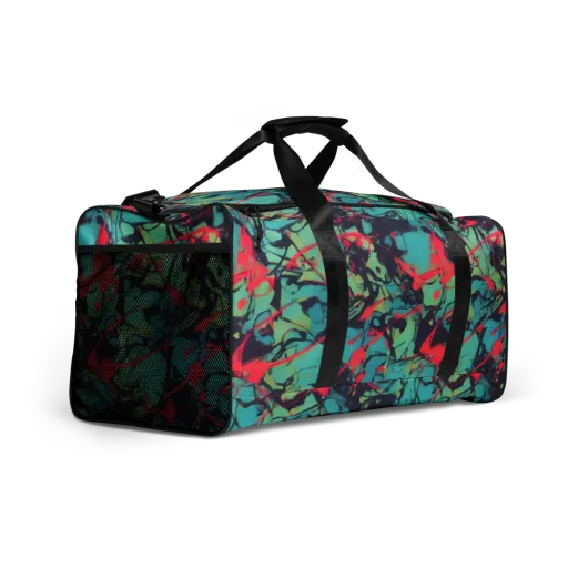Ink Afterglow on a Duffle Bag