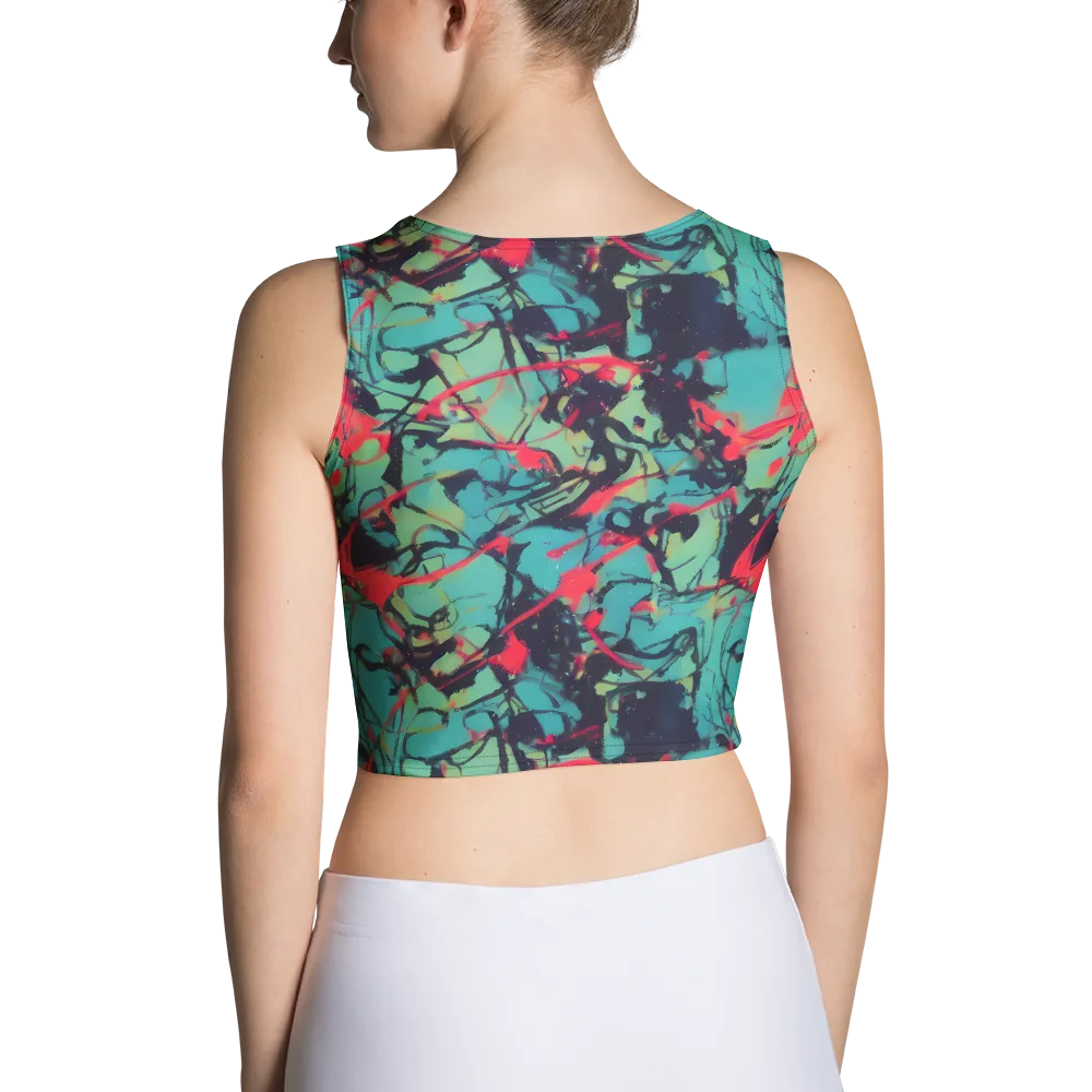 Ink Afterglow on Crop Top — Back