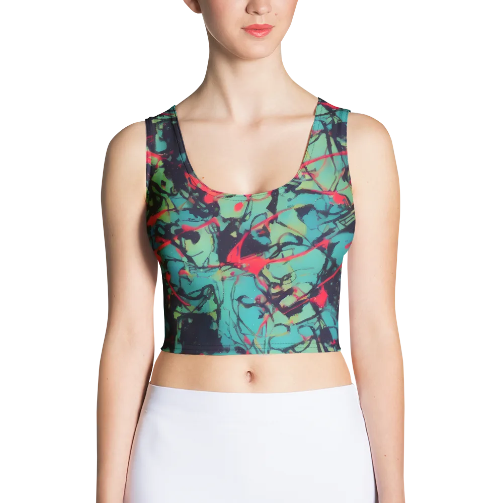 Ink Afterglow on Crop Top — Front