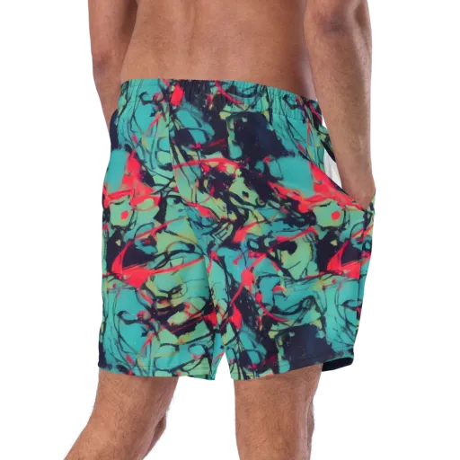 Ink Afterglow on a Swim Trunks