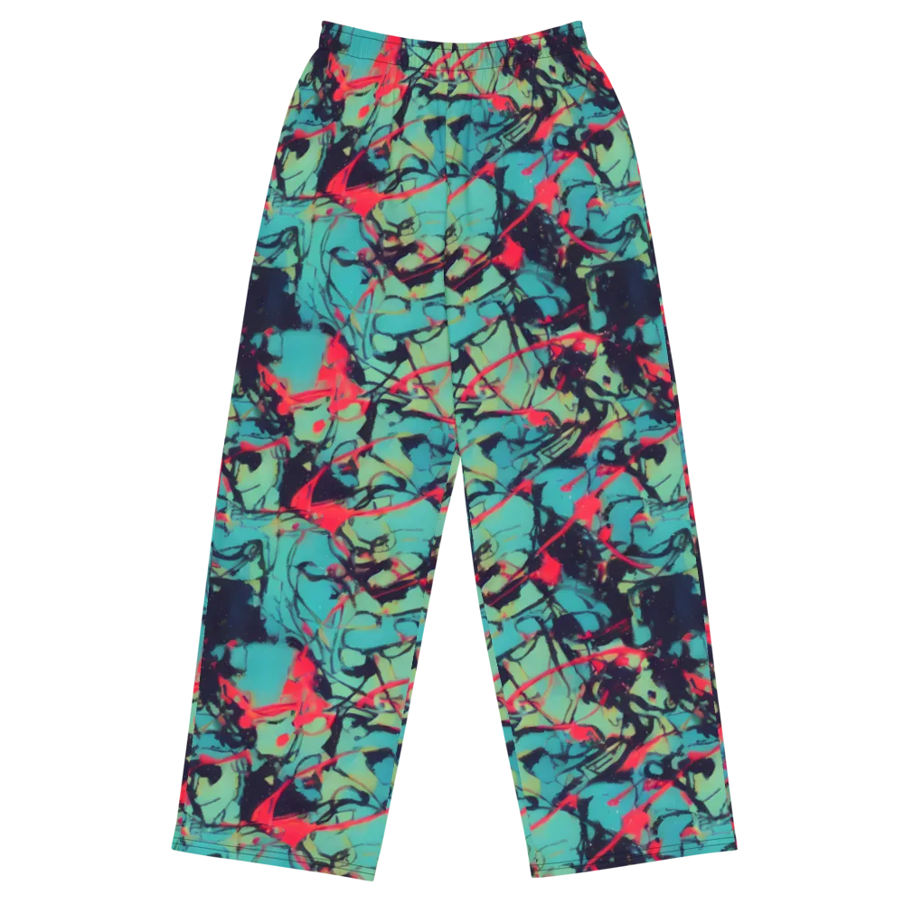 Ink Afterglow on Wide-Leg Pants — Front