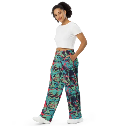 Ink Afterglow on a Wide-Leg Pants